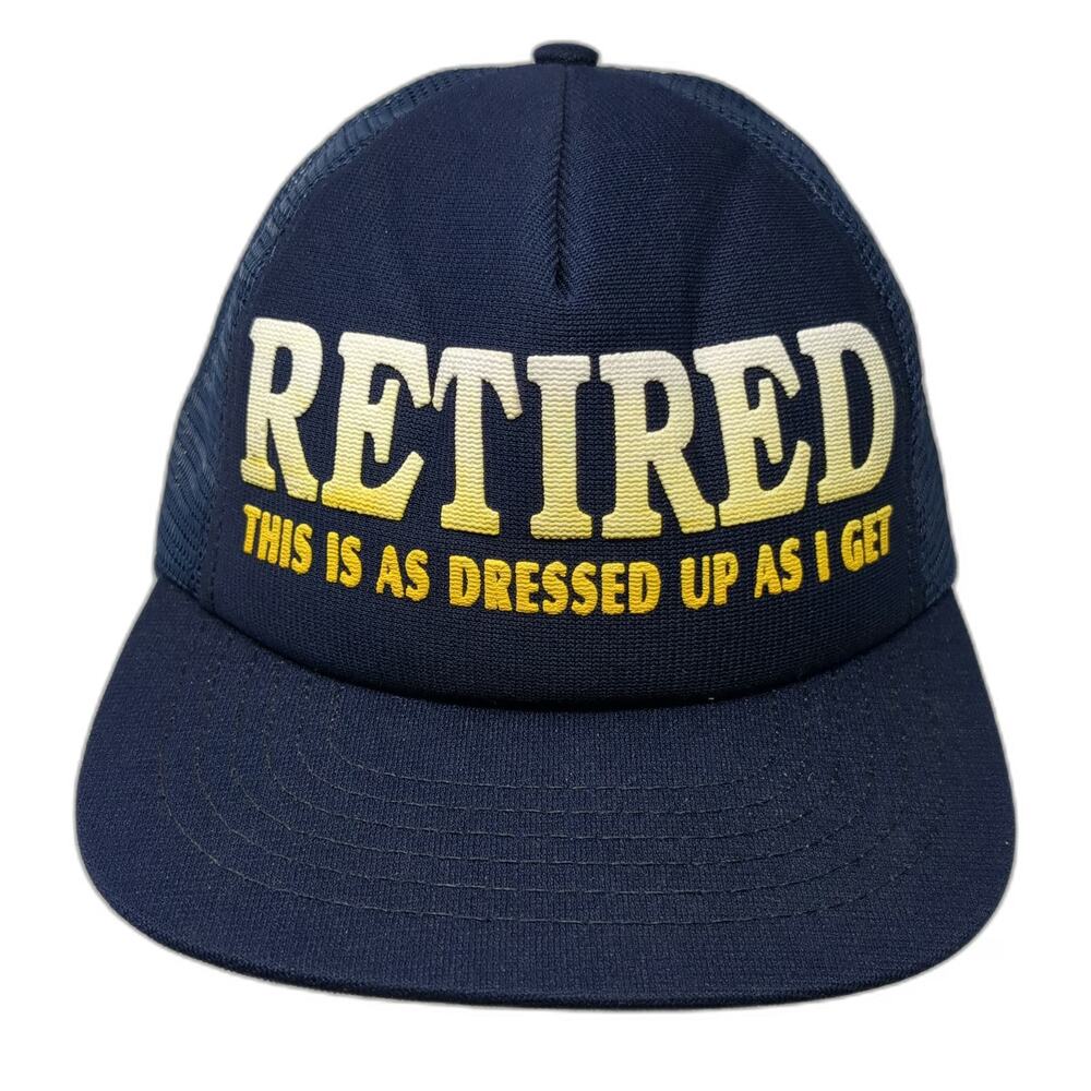 Blue Trucker Hat One Size Retired This Is As Dressed Up As I Get Mesh USA Made